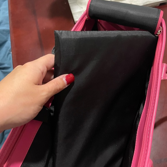 Outward hound pet carrier puppy purse bag pink sparkly bling bow - Picture 11 of 15